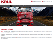 Tablet Screenshot of krul.com.pl